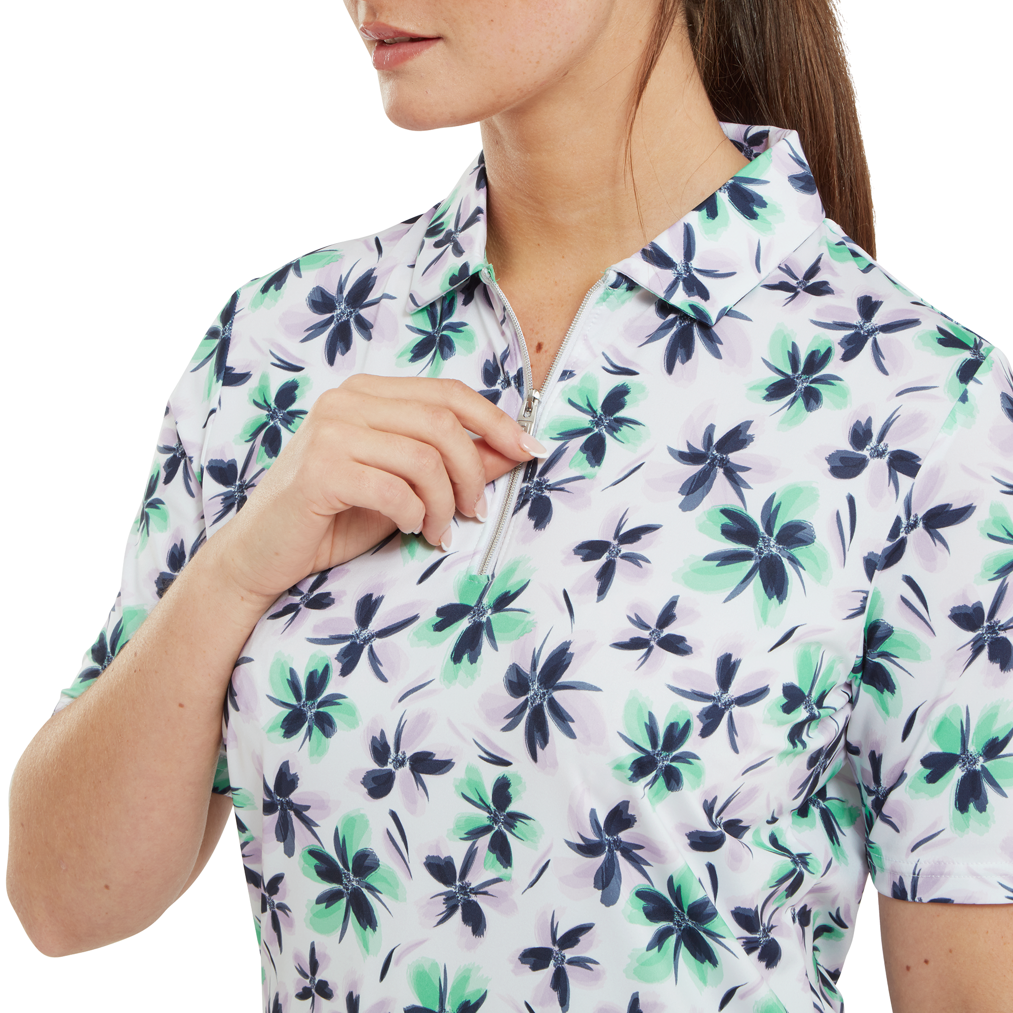 Floral Print Lisle